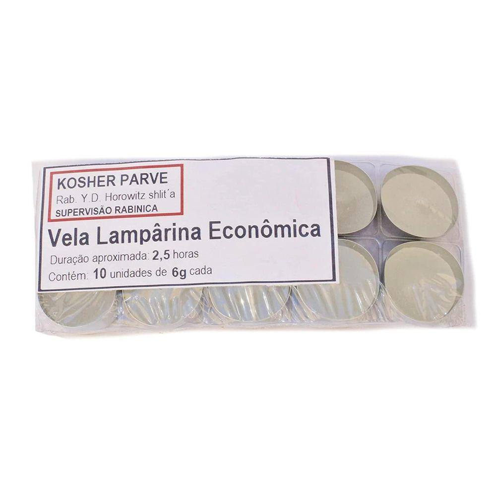 Refil De Velas De Lamparina Shabat 10 Und Kosher 2,5 Horas