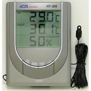 Termohigrômetro c/ Sensor Externo HT-208 - Registro Min/Máx