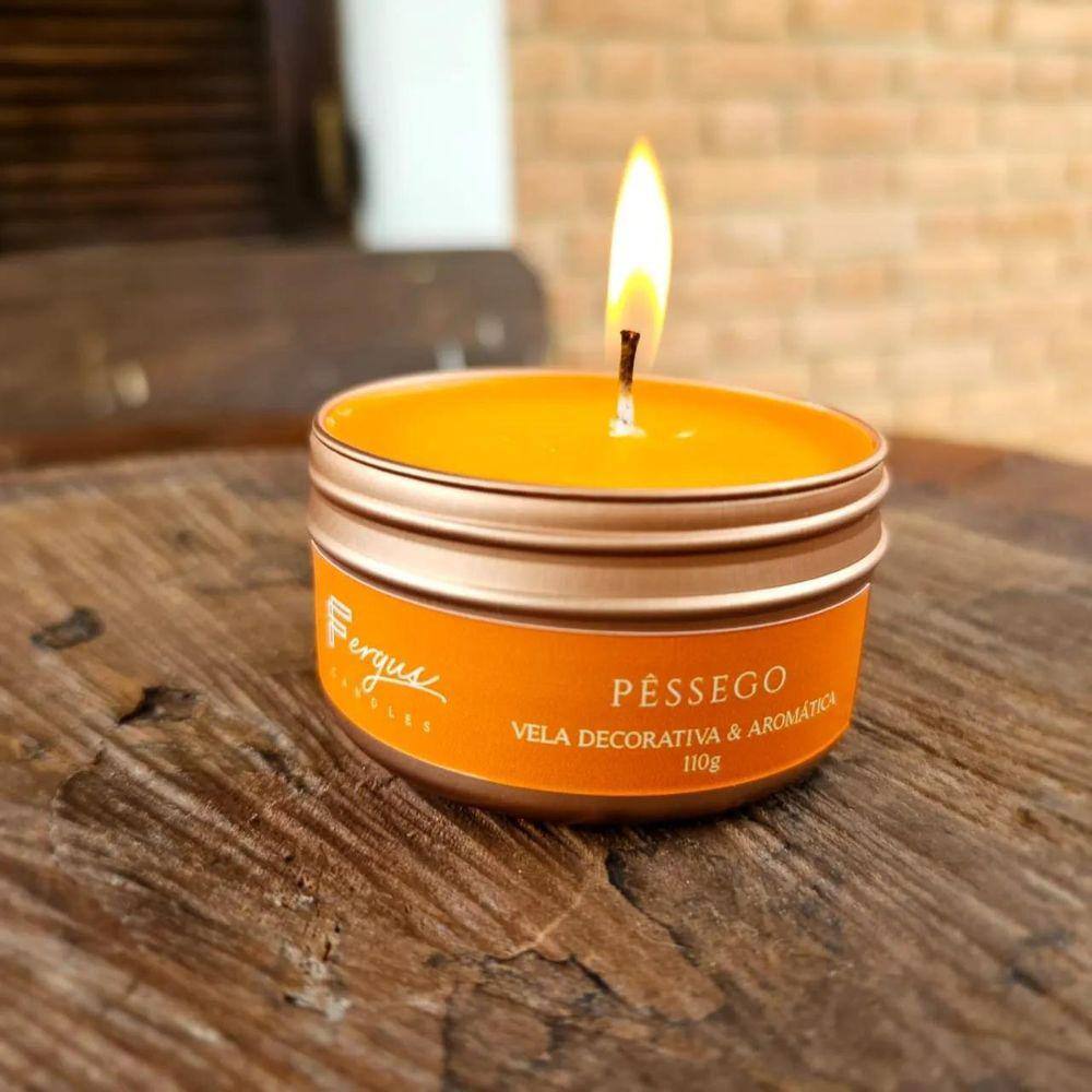 Vela Aromática de Pêssego Fergus Candles