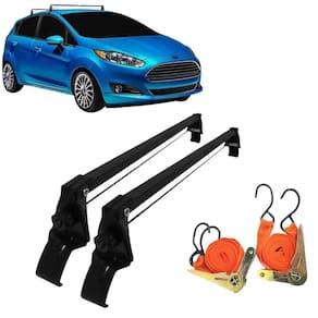 Rack Teto + 2 Cintas New Fiesta Sedan E Hatch Ano 2013 A