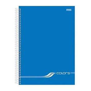 Caderno Universitario 1M Cd 80F Colors Azul Sao Domingos