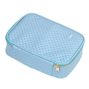 Estojo Box Necessaire 100 Pens Furadinho Azul - Brw