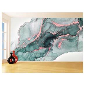 Papel De Parede 3D Estilo Marmore Tintas Cores 3,5M Mbr170