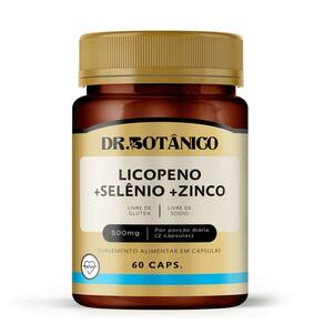 Licopeno + Zinco + Selenio 500Mg 60 Capsulas Dr Botanico