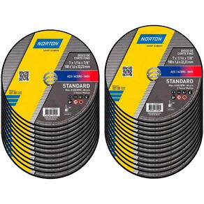 Disco de Corte 7 x 1,6 MM Standard Com 25 Unidades NORTON