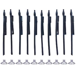 Kit 30 Mini Haste Suporte Preto P/Bandeira Brasil C/Ventosa
