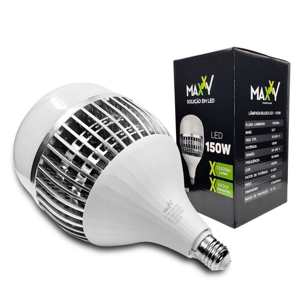 Lâmpada Bulbo 150W Frio - Frio 6500K