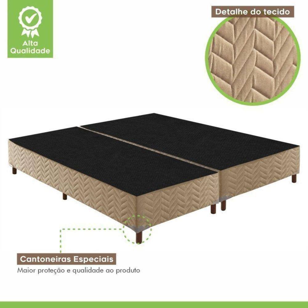 Box Queen Júlia 42x158x198cm com Colchão Queen | Casas Bahia