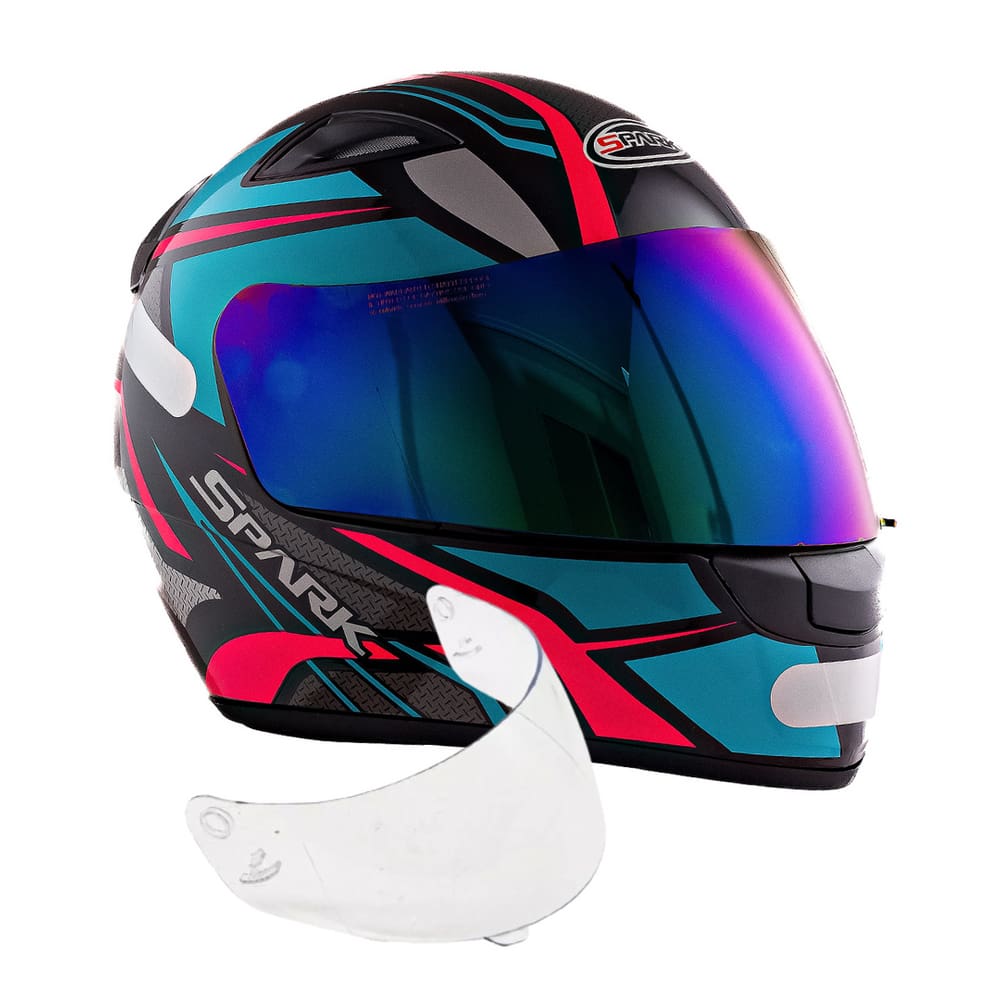 Capacete Feminino Ebf Tiffany Sportivo Mais Viseira Camaleão