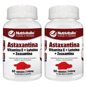 Kit 2 Un - Astaxantina 540Mg 60 Capsulas Nutrivitalle
