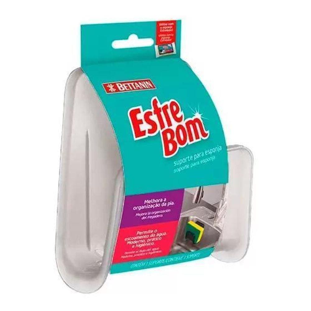 Suporte Para Esponja Com Ventosa E Porta Bucha Pia Cozinha