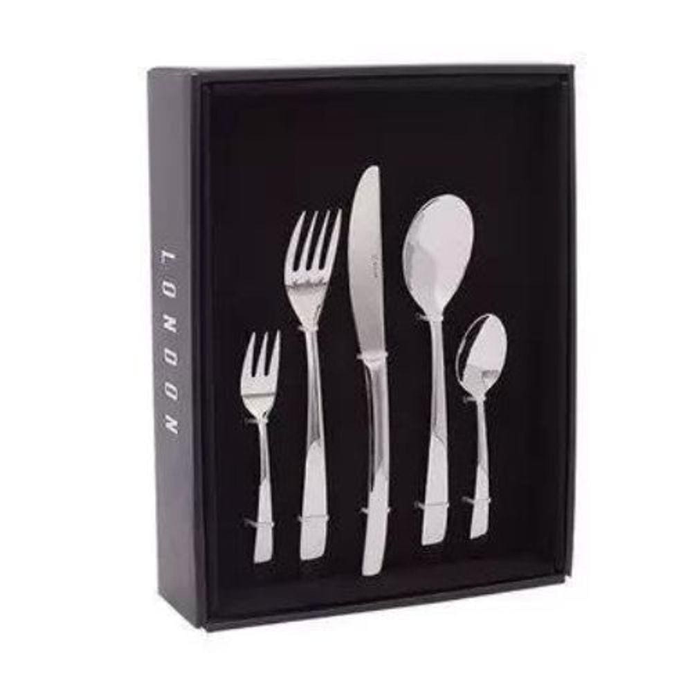 Faqueiro London 30 Peças de Aço Inox 79992 Wolff