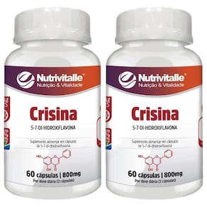 Kit 2 Un - Crisina 800Mg 60 Capsulas Nutrivitalle