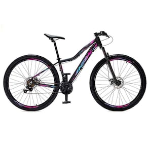 Bicicleta aro 29 Alumínio KRW Shimano 24 Velocidades Marchas Freio a Disco Suspensão dianteira K11