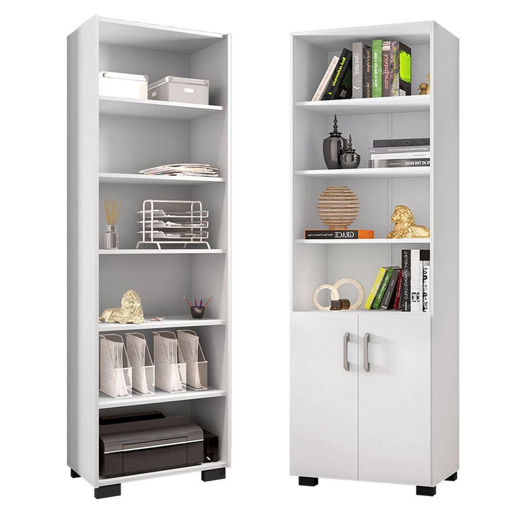 Kit 2 Livreiros 5 Prateleiras Office