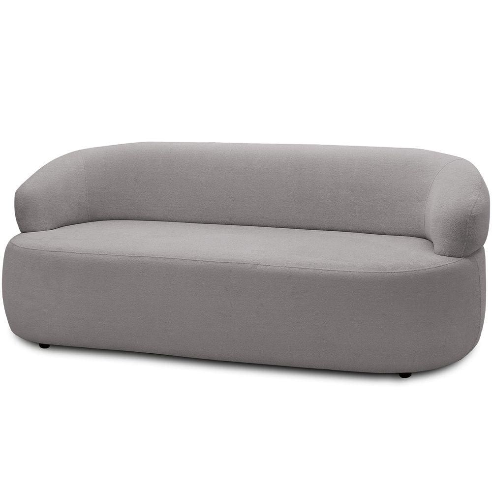 Sofá 2 Lugares Orgânico Sala de Estar Living 140cm Carmen F04 Veludo Cinza - Lyam Decor