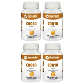 Kit 4 Un - Coenzima Q10 Ubiquinona 200Mg 60 Cps Nutrivitalle