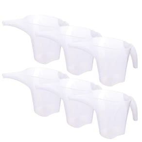 Jarra funil de plástico graduada 800ml Plasutil 6 unidades ref.4644