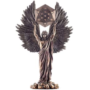 Arcanjo Metatron Anjo Serafim Porta Voz Deus Veronese 34 Cm