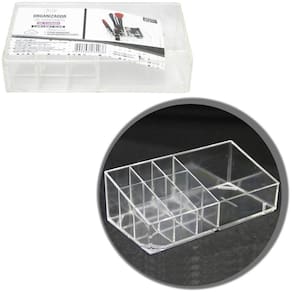 Organizador Cosmeticos Acrilico Retangular 10 Cavidades