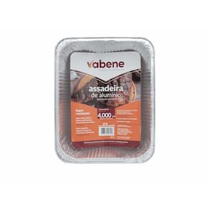 Assadeira Retangular 4000Ml Sem Tampa Vabene