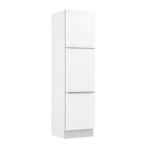 Paneleiro 60 Cm 3 Portas Branco/Branco Veludo