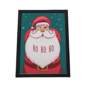 Quadro Com Moldura Ho-Ho-Ho Barba Papai Noel
