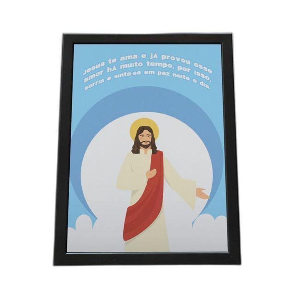 Quadro Com Moldura Religião Cristã 011 Religiao-011-M1