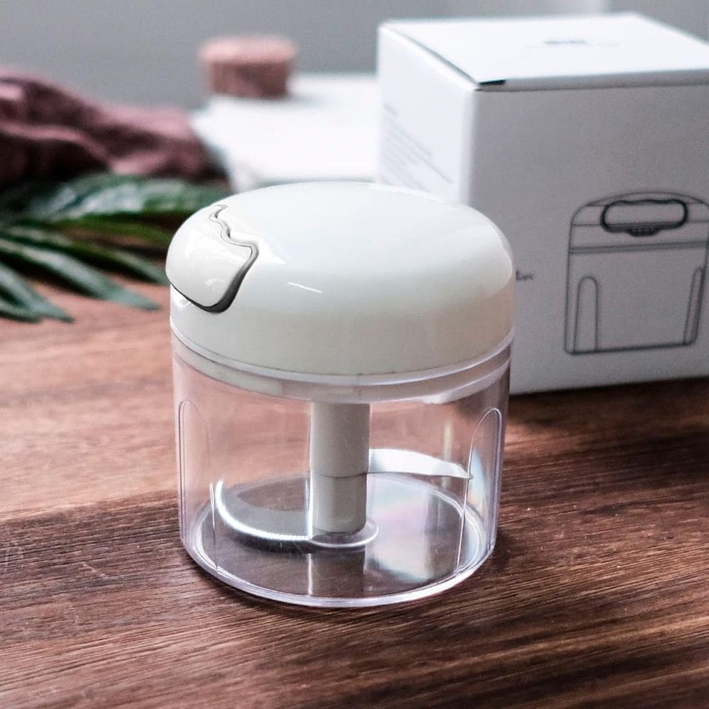 Triturador Processador De Alimentos Manual Fatiador Top Mini