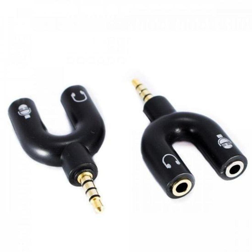 Adaptador P2 4C X 2J2 Estereo Niquel Adap0066 Preto Storm