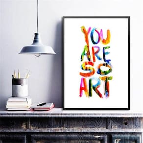 Quadro Decorativo You Are So Art 24X18Cm - Com Vidro