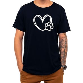 Camiseta Pet Love Amor Cachorro Gato Coração Presente Natal