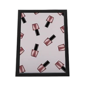 Quadro Com Moldura Salão De Beleza, Maquiagem, Esmaltes