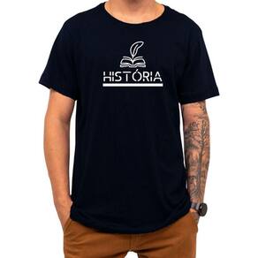 Camiseta Faculdade História Curso Universidade 100% Algodão