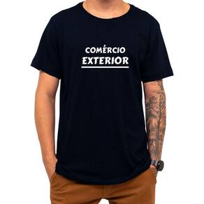 Camiseta Faculdade Comércio Exterior Universidade Algodão