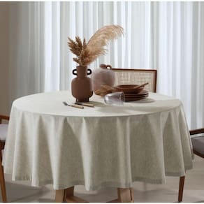 Toalha De Mesa Redonda Clean Linhares 8 Lugares Dohler