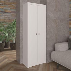 Armário para Escritório Multiuso com 2 Portas 60x171,5cm Branco