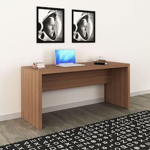 Mesa escrivaninha para Escritório Grabde 163x60cm Amêndoa