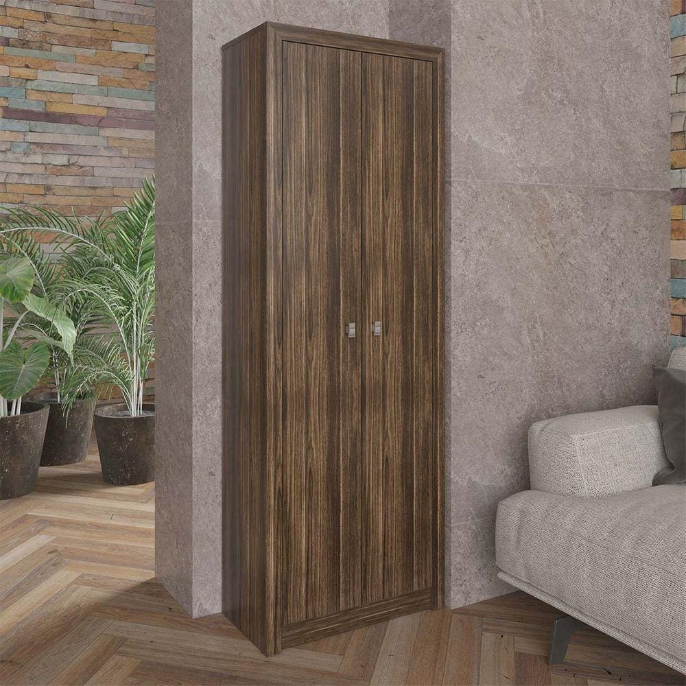 Armário para Escritório Multiuso com 2 Portas 60x171,5cm Nogal