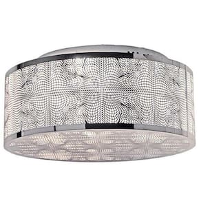 Plafon Lustre Apolo Inox Para Led