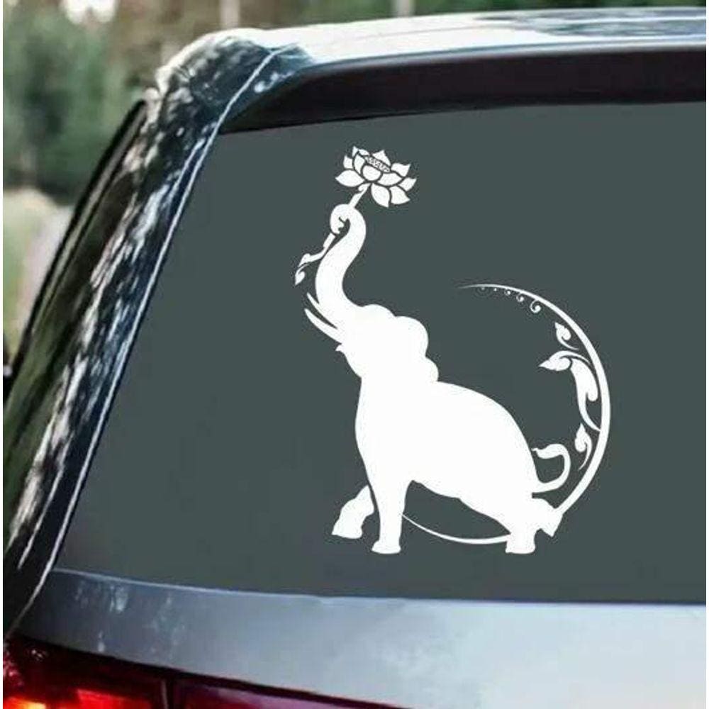 Adesivo Para Carro Elefante Indiano