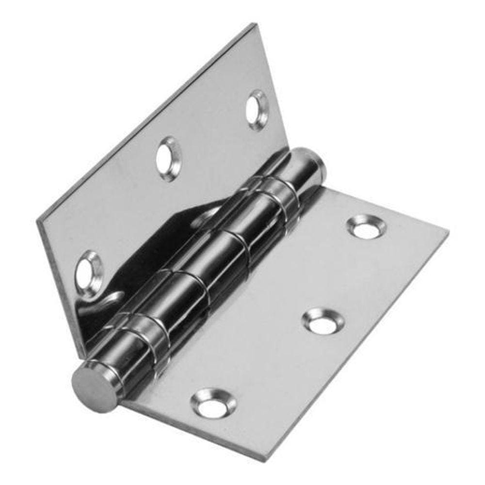 Kit 3 Dobradiças Aço Carbono 3X2,5 Canto Reto Com Rolamento
