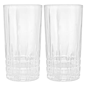 Jogo Copos Cristal Transparente Calcutá 370Ml 2 Peças Lyor