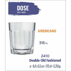 Copo De Vidro - Whisky Americano 315Ml - 6 Copos
