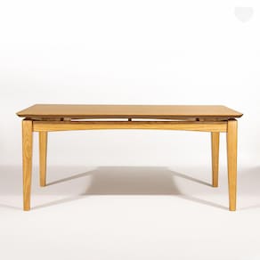 Mesa em Madeira Maciça Retangular 180x100 Cm Tampo Laminado Mel RMI