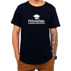 Camiseta Faculdade Pedagogia Universidade Professor Algodão