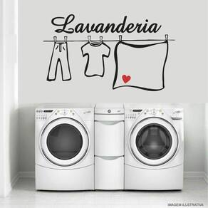Adesivo De Parede Lavanderia Mod10