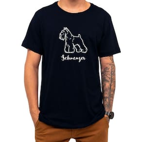 Camiseta Pet Schnauzer Cachorro Cão Raça Present Natal Roupa