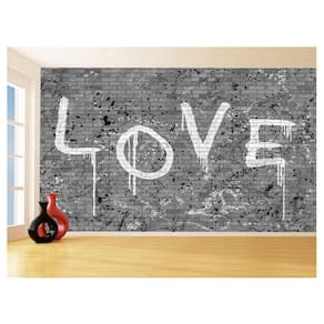 Papel De Parede Arte Graffiti Love Amor Mural 3,5M Tra100