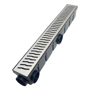 Ralo Piscina 6x50 Inox Raio com Tela Coletor Plástico Preto